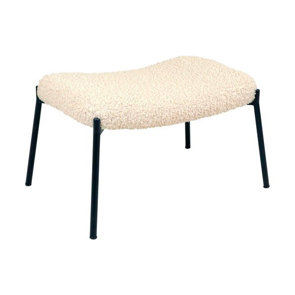 Krem tabure od umjetnog krzna Glasgow – House Nordic-image-2