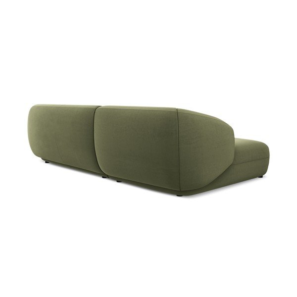 Zelena baršunasti kutna garnitura (s lijevim kutom) Moana – Makamii-image-2