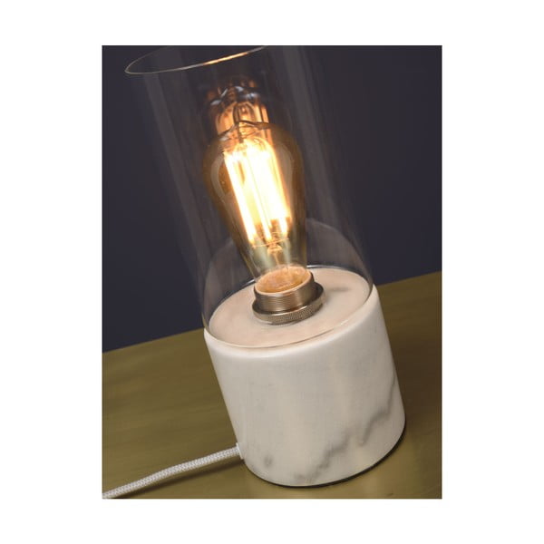 Stolna svjetiljka od bijelog mramora Citylights Athens, visina 25 cm-image-3