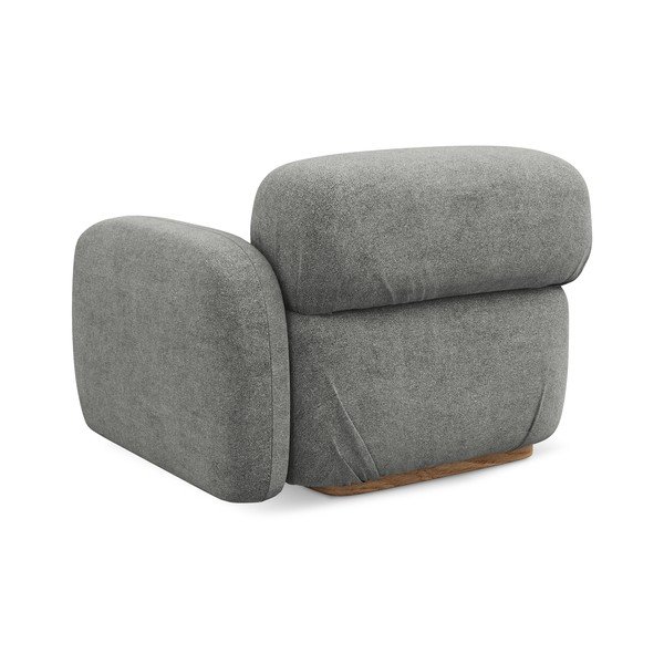 Siva modularna sjedeća garnitura od bouclé tkanine (s desnim kutom) Ailani – Makamii-image-3