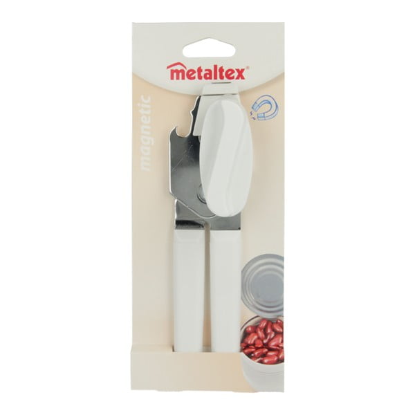 Bijeli magnetski otvarač za konzerve Metaltex, duljina 19 cm-image-1