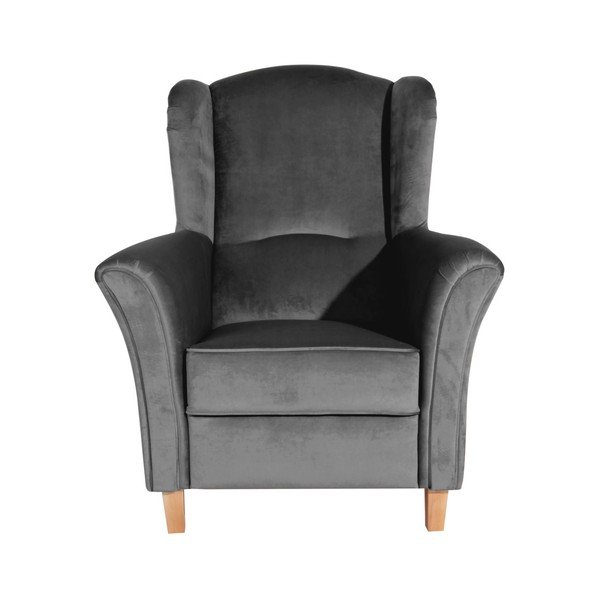 Antracit fotelja Max Winzer Agnetha Suede-image-1