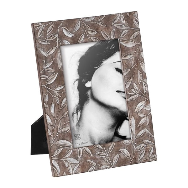 Smeđi stojeći okvir od polyresina 16x21 cm – Ixia
