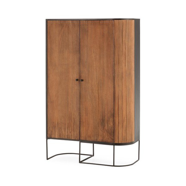 Komoda od masivnog manga u prirodnoj boji 100x165x40 cm Curve – MOME-image-4
