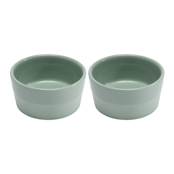 Set od 2 pastelno zelene zdjele od Ladelle Dipped zemljanog posuđa, Ø 9 cm