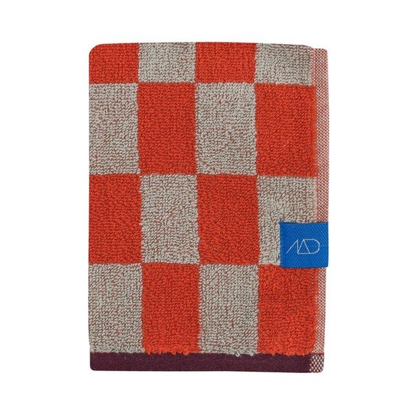 Narančasti/bež ručnici u setu 2 kom od organskog pamuka od frotira 40x55 cm Retro – Mette Ditmer Denmark