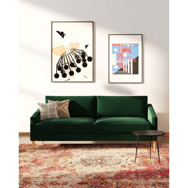 Tamno zelena sofa 200 cm Karoto – Ame Yens-image-1