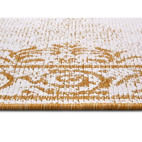 Oker žuti/bijeli vanjski tepih 80x150 cm Cebu – NORTHRUGS-image-3