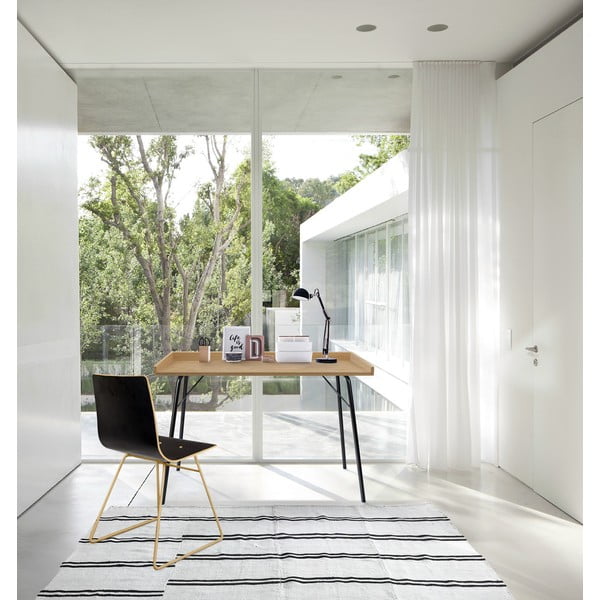 Radni stol s pločom u dekoru hrasta 52x115 cm Rayburn – Woodman-image-4