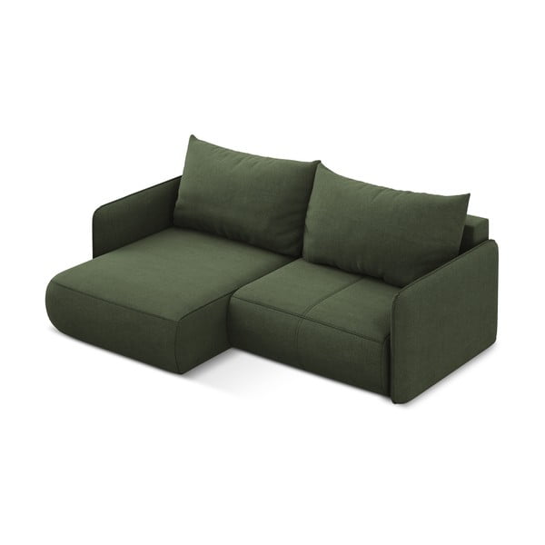 Zelena sklopiva/s prostorom za odlaganje kutna garnitura (s lijevim kutom) Nanea – Makamii-image-4