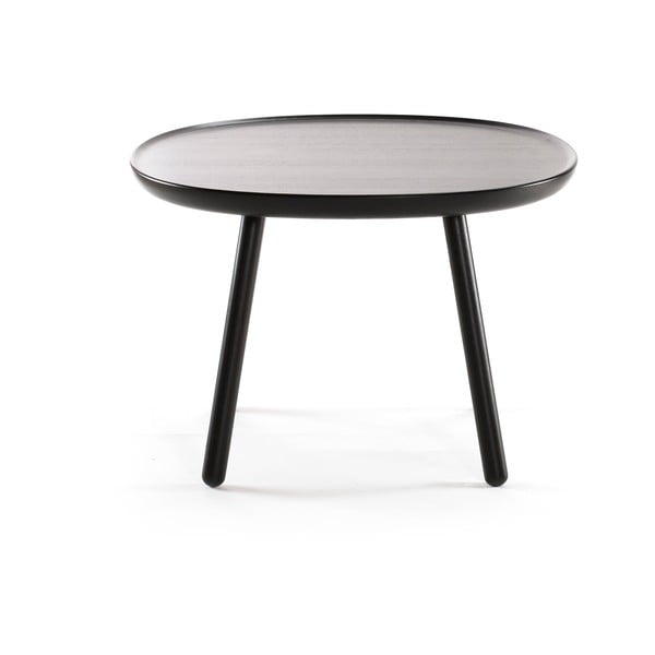 Crni stol od prirodnog masivnog drveta EMKO Naïve, ø 64 cm-image-1