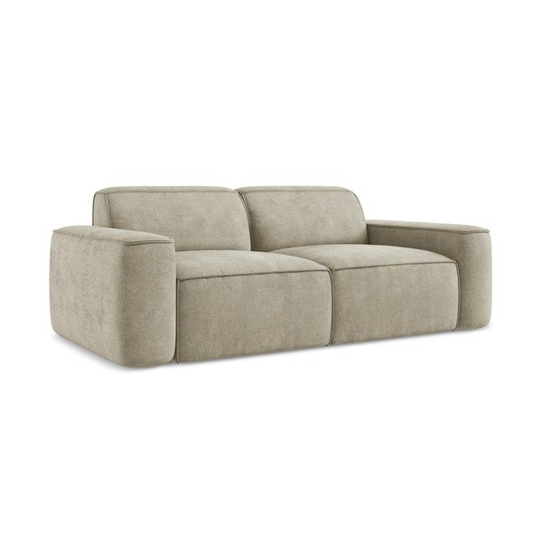 Bež sofa od šenila 204 cm Omao – Makamii-image-1