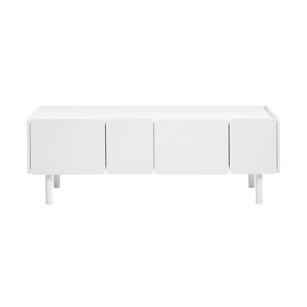 Bijela TV komoda 160x55x45 cm Bera – Unique Furniture