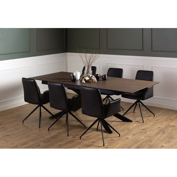 Proširiv blagovaonski stol keramički 100x240 cm Irwine – Actona-image-2