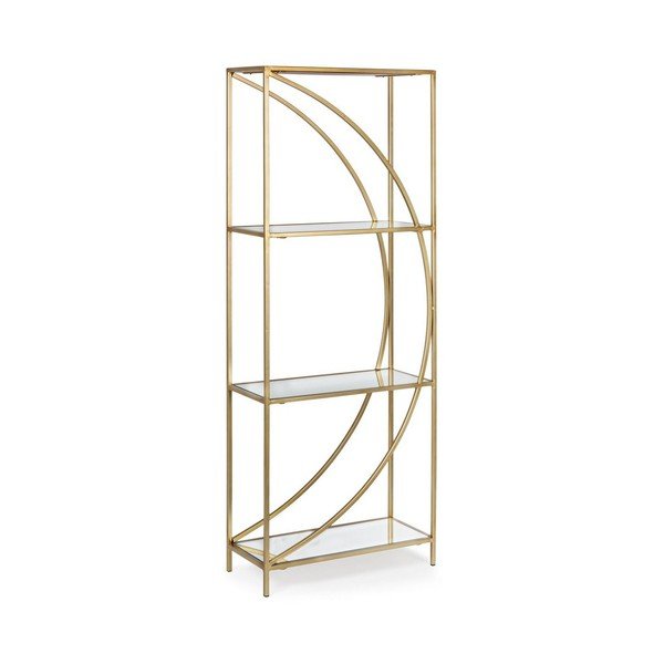 Željezna biblioteka u zlatnoj boji 56x151,5x25 cm Elenor – Bizzotto-image-2