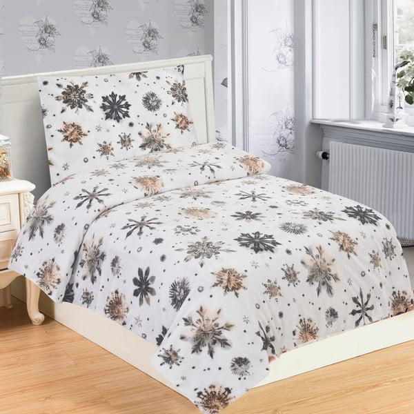 Posteljina za krevet za jednu osobu od mikropliša 140x200 cm Nord Flake – My House