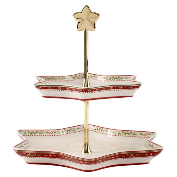Crveno-bijeli porculanski stol s božićnim motivom Villeroy & Boch