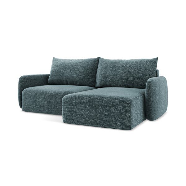 Tirkizna sklopiva/s prostorom za odlaganje kutna garnitura (s desnim kutom) Kalena – Makamii-image-1