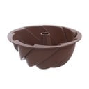Smeđi silikonski kalup za kuglof Orion Flower, ø 23,5 cm