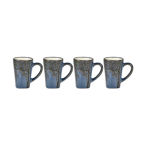 Plave šalice u setu 4 kom za espresso od kamenine 100 ml Hela – Villa Collection