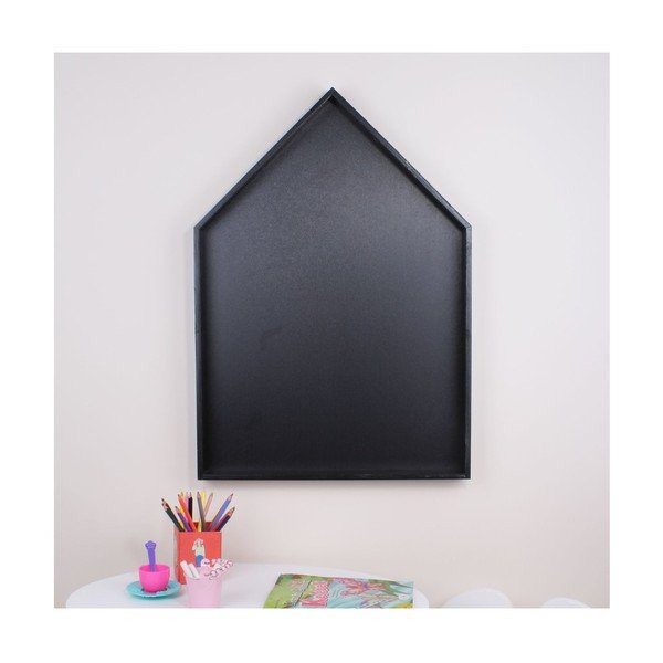 Crna zidna polica s pločom Sjeverne Karoline Scandinavian Home Decors Maison L