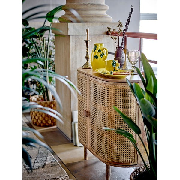 Smeđa ručno izrađena vaza od kamenine Reina – Bloomingville-image-3