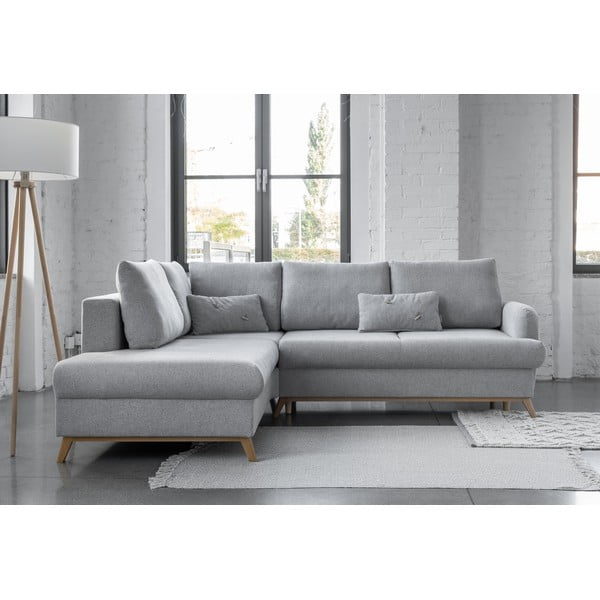 Svijetlo siva sklopiva/s prostorom za odlaganje kutna garnitura (s lijevim kutom/u obliku slova L) Scandic Lagom – Miuform-image-3