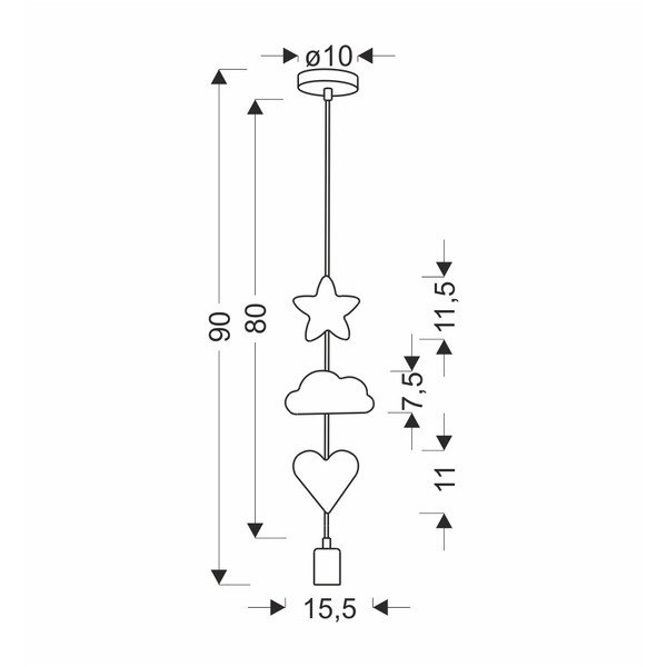 Dječja svjetiljka s metalnim sjenilom Single - Candellux Lighting-image-2