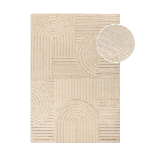 Bež vuneni tepih 200x290 cm Zen Garden - Flair Rugs