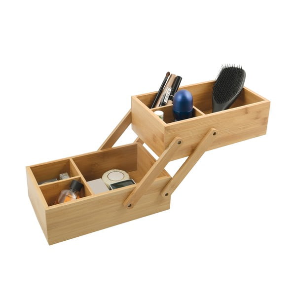 Kupaonski organizator od bambusa za kozmetiku u prirodnoj boji Isalys – MSV-image-2