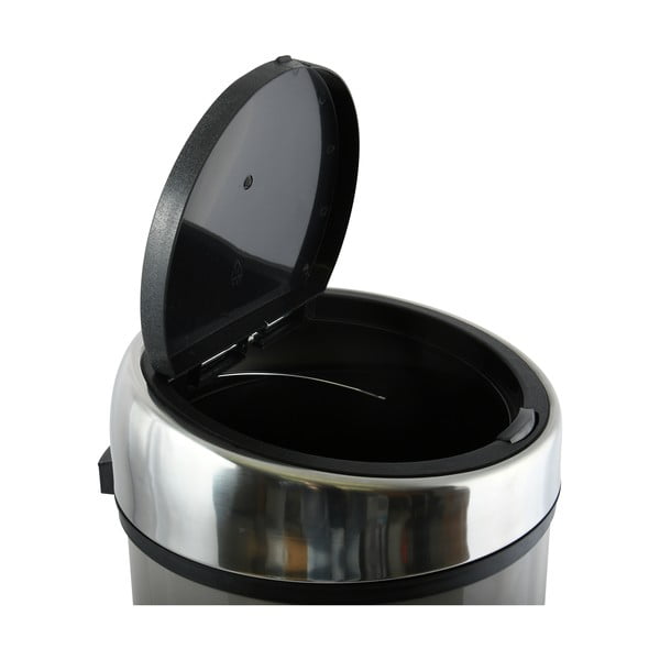 Smeđe-siva željezna kanta za smeće na dodir 30 l – MSV-image-4