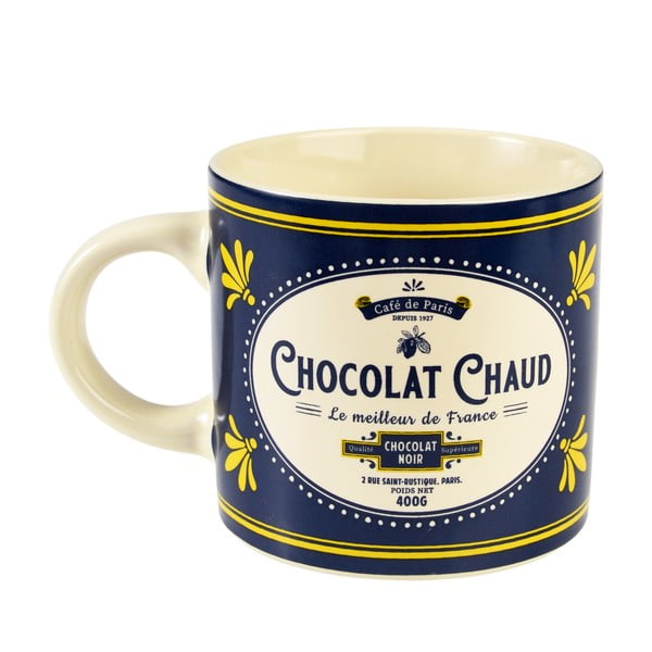 Tamno plava/krem keramička šalica 350 ml Chocolat Chaud – Rex London
