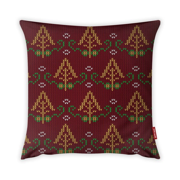 Navlaka za jastuke Vitaus Christmas Period Red Trees Pattern, 43 x 43 cm