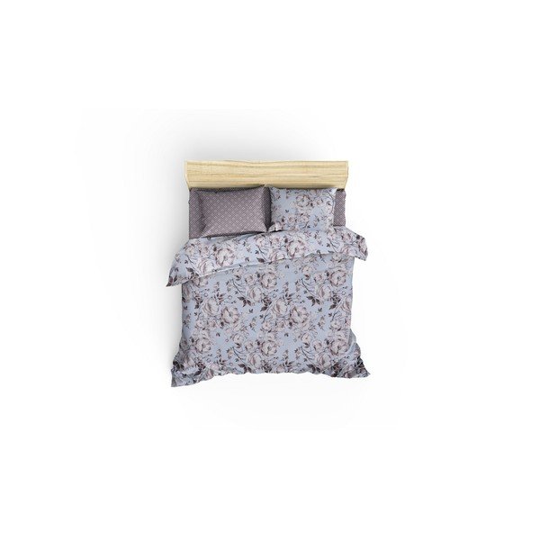 Pamučna satenska posteljina s plahtama Nazenin Home Spek, 200 x 220 cm-image-1