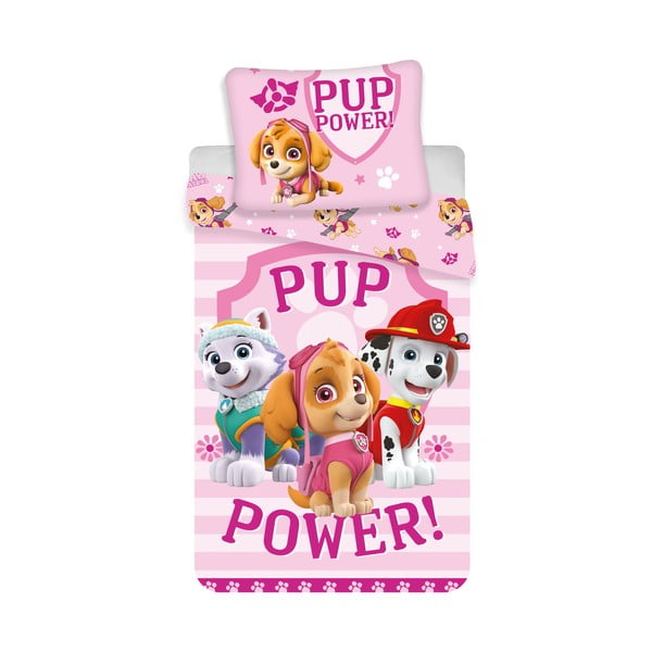 Pamučna dječja posteljina za krevet za jednu osobu 140x200 cm Paw Patrol – Jerry Fabrics