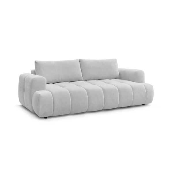 Svijetlo siva sklopiva/s prostorom za odlaganje sofa 251 cm Fuji – Bobochic Paris-image-3