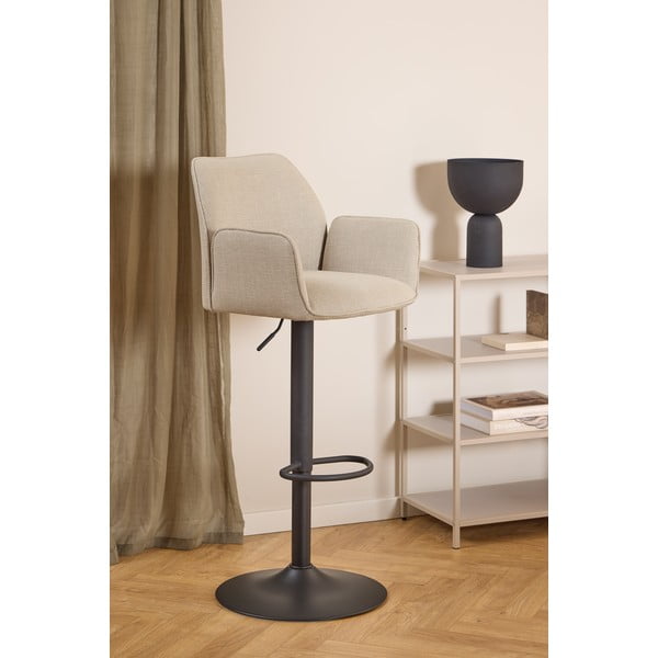 Bež barska stolica podesive visine/s naslonima za ruke (visine sjedala 85 cm) Glenda – Actona-image-1