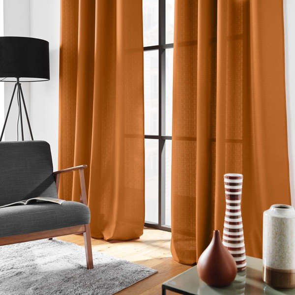 Smeđa zavjesa 140x280 cm Soline – douceur d'intérieur-image-1