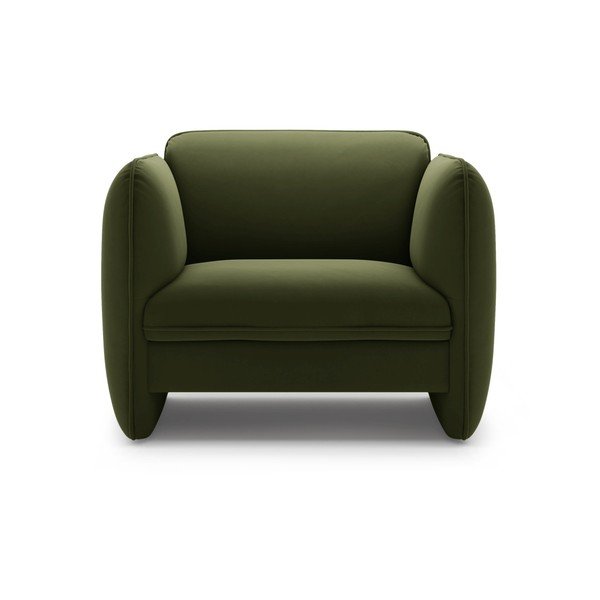 Zelena baršunasti fotelja Georgia – Micadoni -image-2