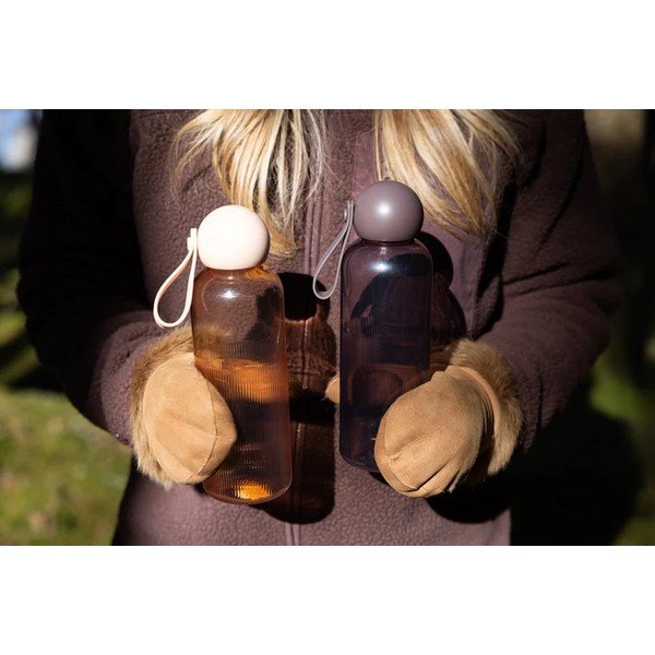 Smeđa boca za vodu za put od reciklirane plastike 650 ml Tom – Sagaform-image-3