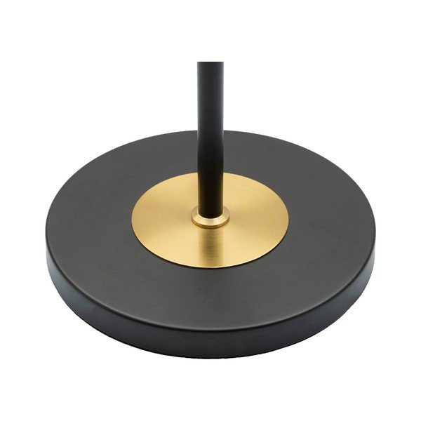 Crna/u zlatnoj boji stojeća svjetiljka s tekstilnim sjenilom (visina 153 cm) Levels – Mauro Ferretti-image-2