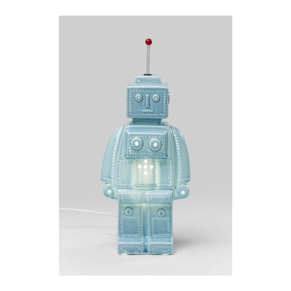 Plava stolna lampa Kare Design Robot