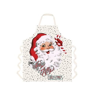 Bijela pamučna pregača Holly Jolly Christmas