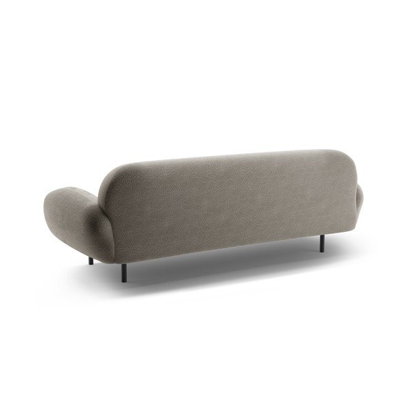 Siva sofa od bouclé tkanine 208 cm Poppy – Micadoni -image-2