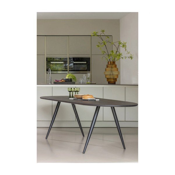 Blagovaonski stol s hrastovom pločom stola 90x220 cm Tablo – WOOOD-image-1