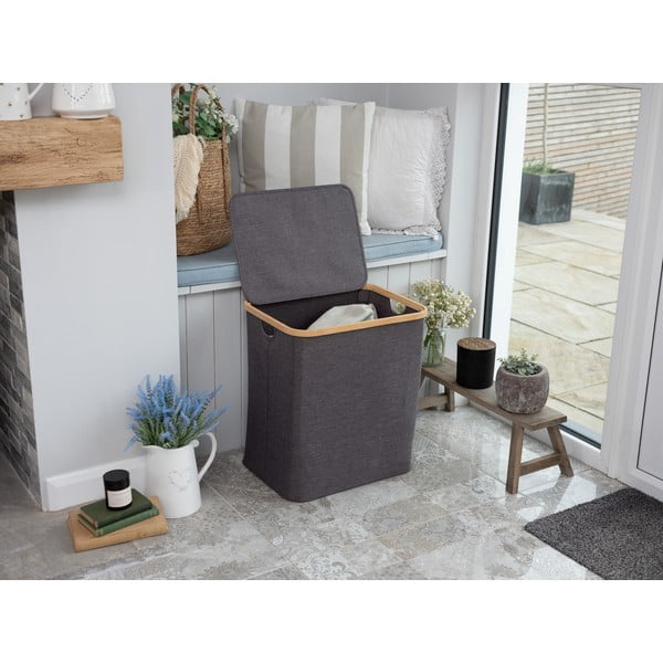 Tekstilna košara za rublje 70 l Bamboo – Addis-image-1