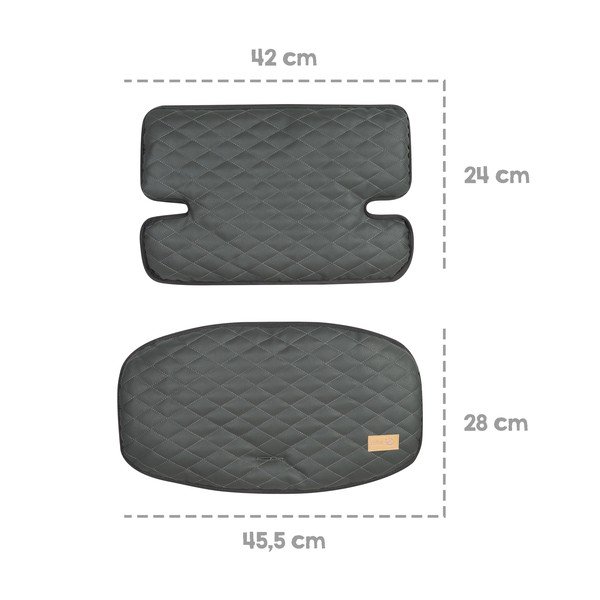 Siva dječja blagovaonska stolica Luxe – Roba-image-4