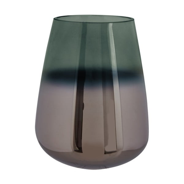 Zelena staklena vaza PT LIVING Nauljena, visina 23 cm