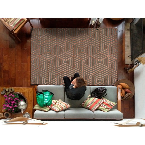 Crveni tepih Universal Lana, 67 x 105 cm-image-1