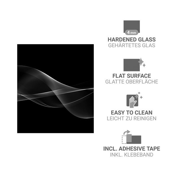 Zidna zaštitna ploča za štednjak od kaljenog stakla 70x60 cm Smoke – Wenko-image-3